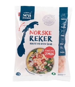 Reker i forpakningspose