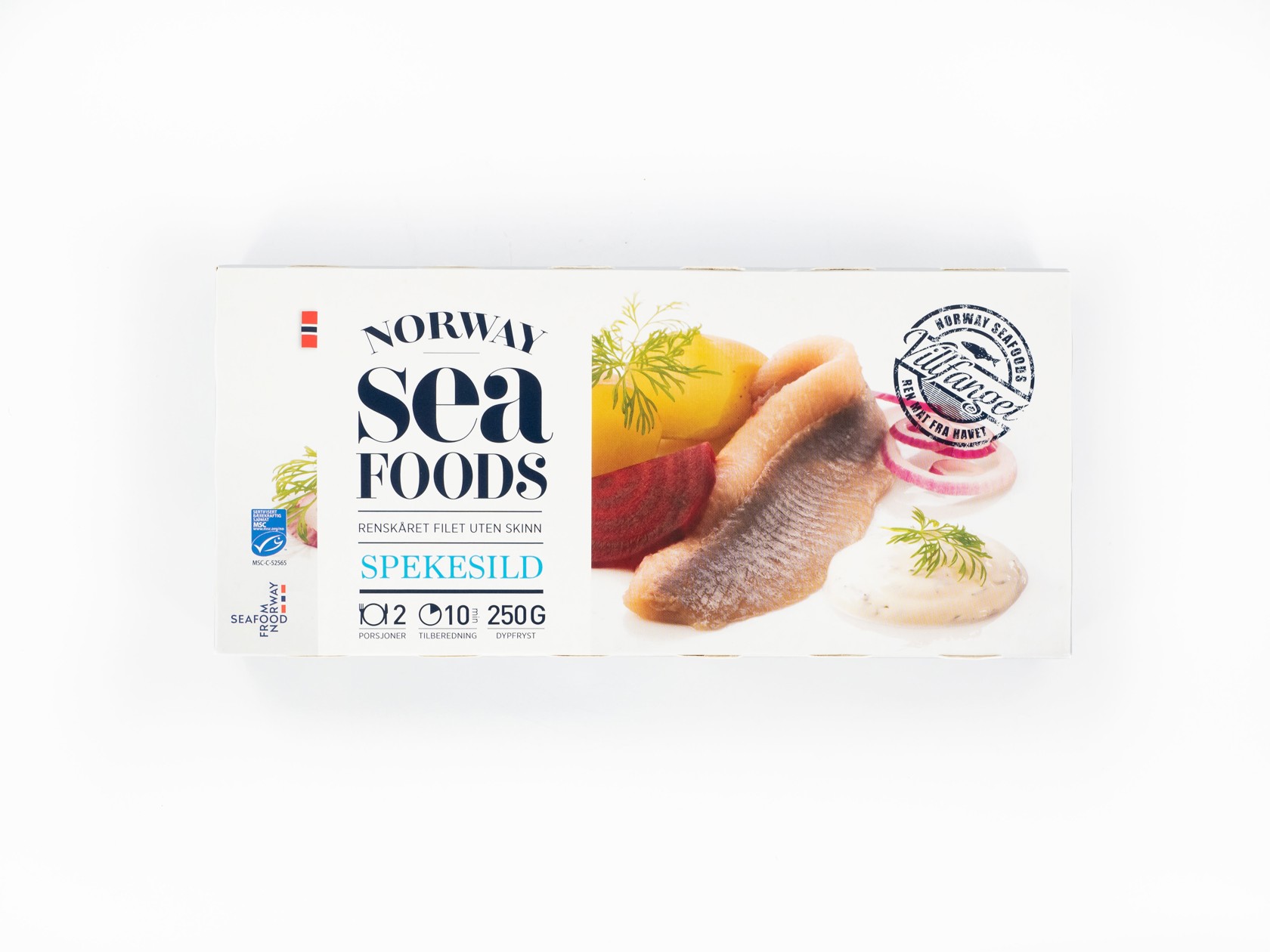 Spekesild forpakning